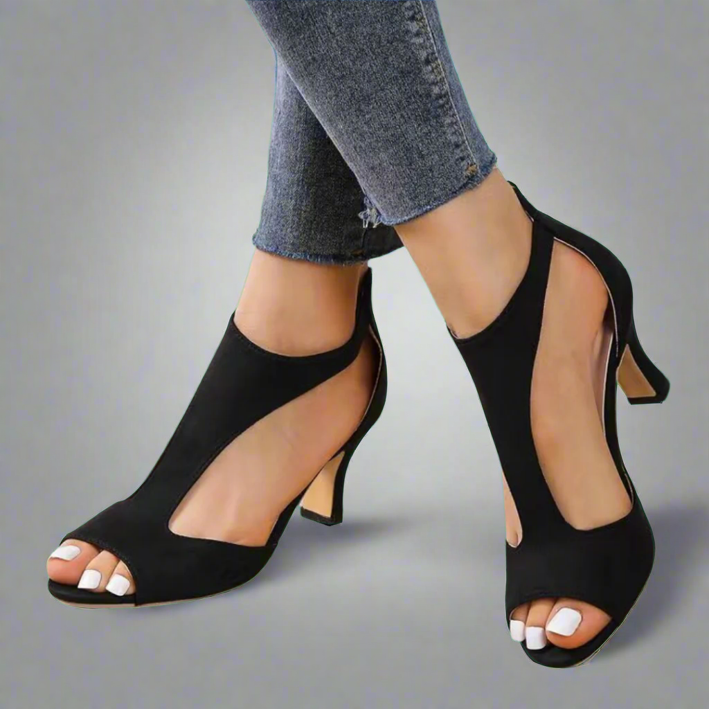 Heidrun | Elegant comfort sandals with heels