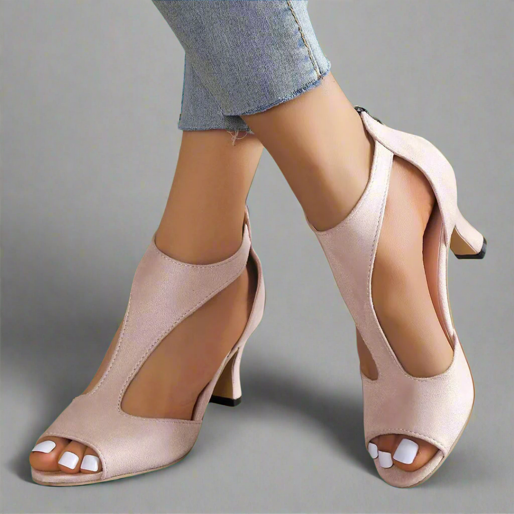 Heidrun | Elegant comfort sandals with heels
