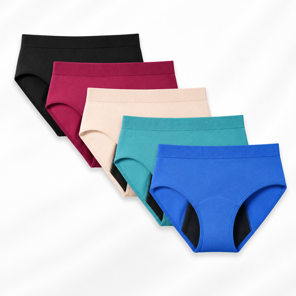 Culottes anti-fuites en bambou de ÉVA (paquet de 5)