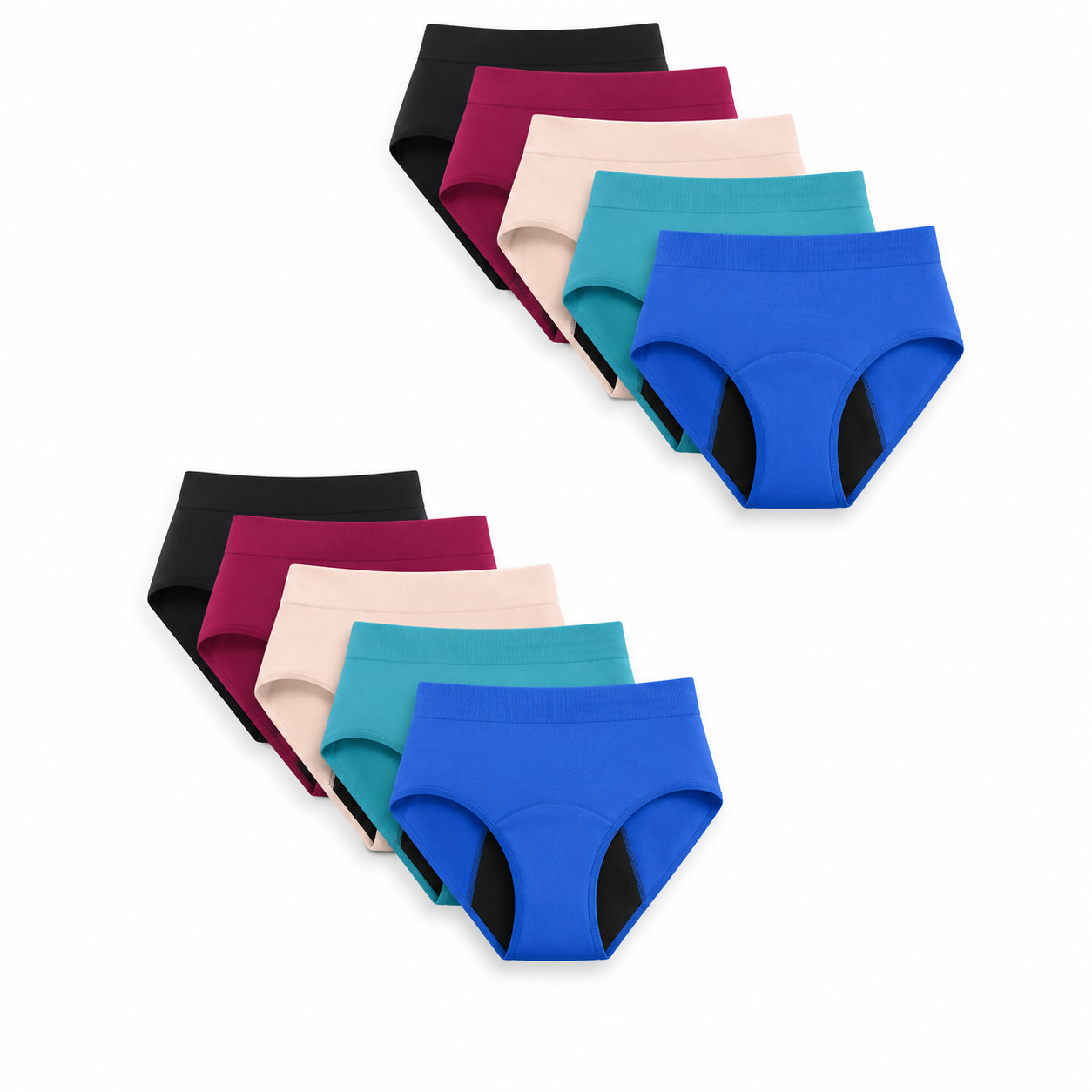 Culottes anti-fuites en bambou de ÉVA (paquet de 5)
