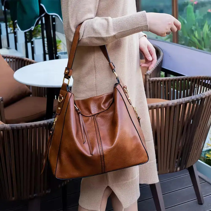 Sac à main de luxe en cuir avec pochette de rangement GRATUITE