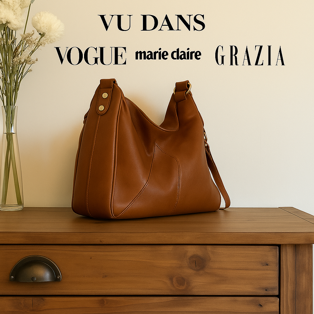 Sac à main de luxe en cuir avec pochette de rangement GRATUITE